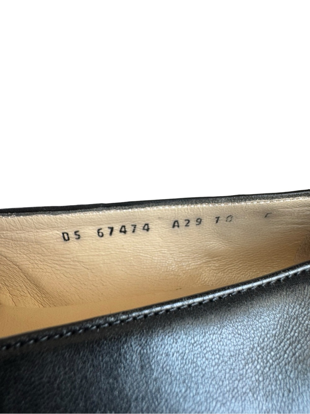 Salvatore Ferragamo - Vintage Black Leather Patent Cap Toe Pumps Sz 10 - Picture 10 of 10